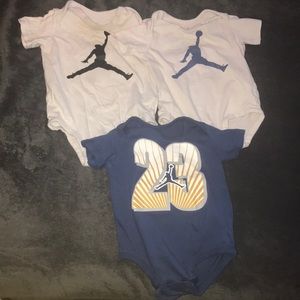 3 Jordan onesies for $15 , 3-6 months